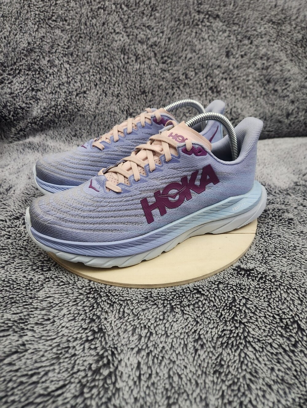 Hoka One One Mach 5 Running Shoes Sneakers Baby Lavender Women's Size 9 - Picture 3 of 8